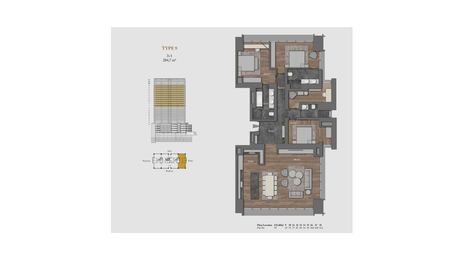 Унікальний проєкт Ritz-Carlton з різноманітною інфраструктурою, розташований в одному з престижних районів Стамбула - Шишлі - Фото 20