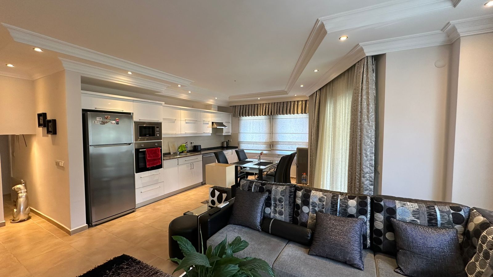 Мебльована квартира 2+1 поруч із пляжем, 110 м2 у районі Оба - Фото 16