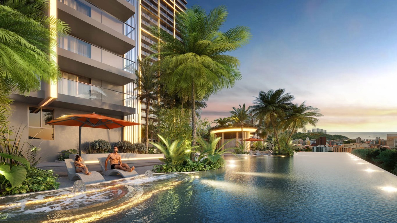 Висотний культовий ЖК Grand Solaire Noble, з панорамними краєвидами на знамениті заходи сонця Сіамської затоки, Таїланд - Фото 6