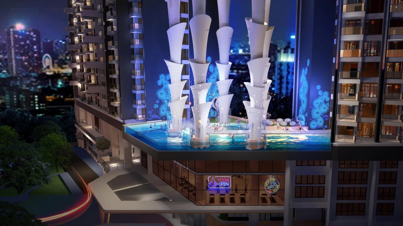 Розкішна 55-поверхова житлова вежа Copacabana Coral Reef, на набережній в Паттайї - Фото 4