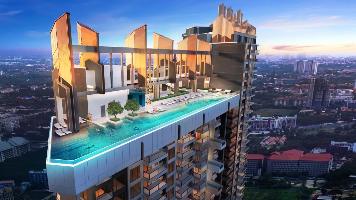Розкішна 55-поверхова житлова вежа Copacabana Coral Reef, на набережній в Паттайї - Фото 5