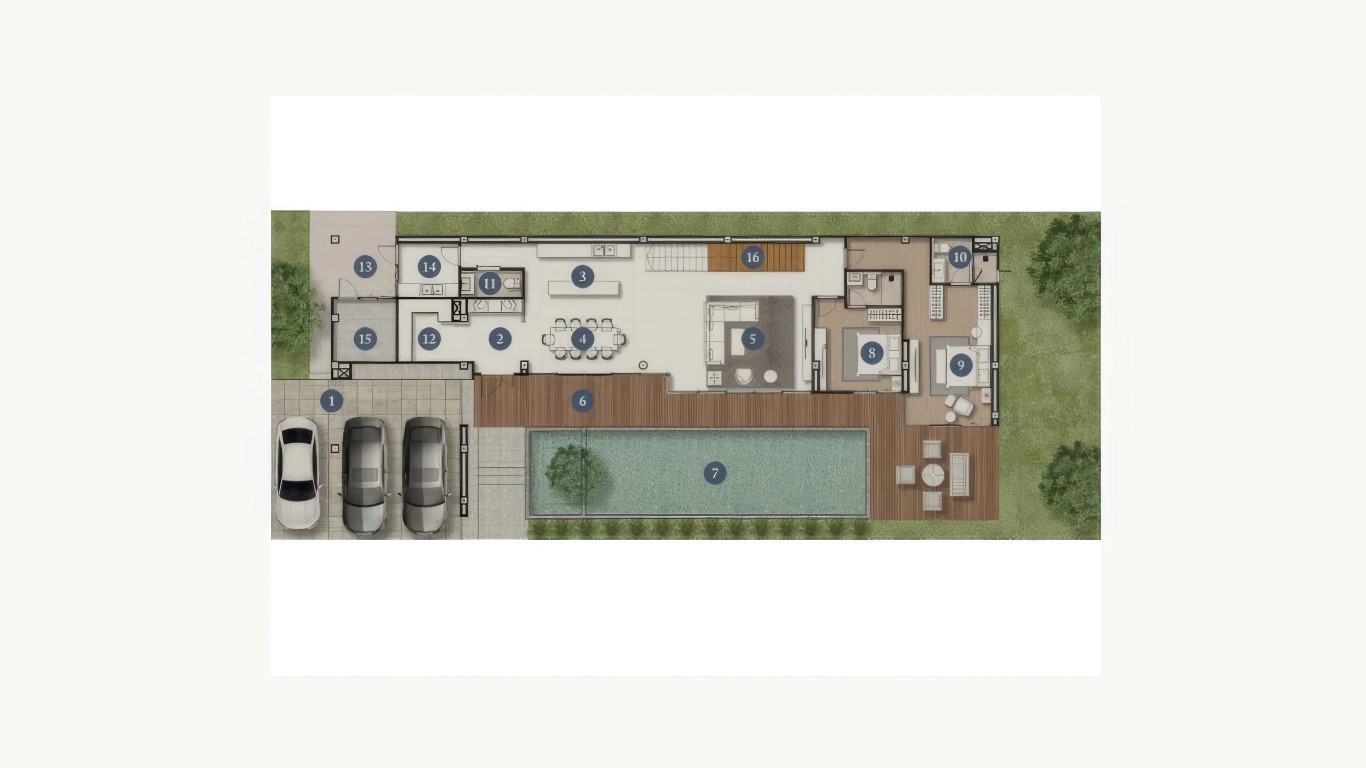 Комплекс розкішних вілл Highland Park Pool Villas з басейном, на схилі пагорба в престижному районі Паттайї - Фото 17