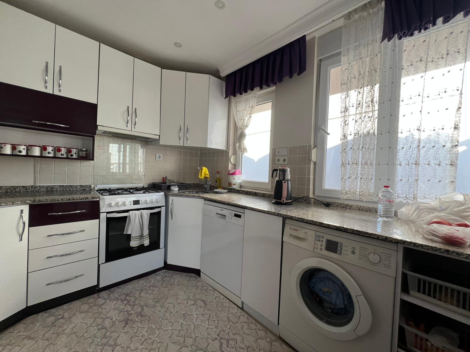 Пентхаус із плануванням 3+1, мебльований, площею 130 м² у районі Оба - Фото 5